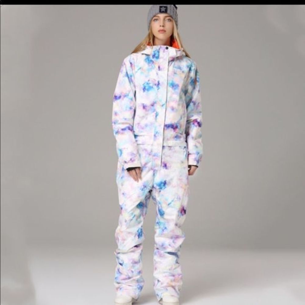Searipe One Piece Colorful Ski Suits Winter Jumpsuit Snowsuits